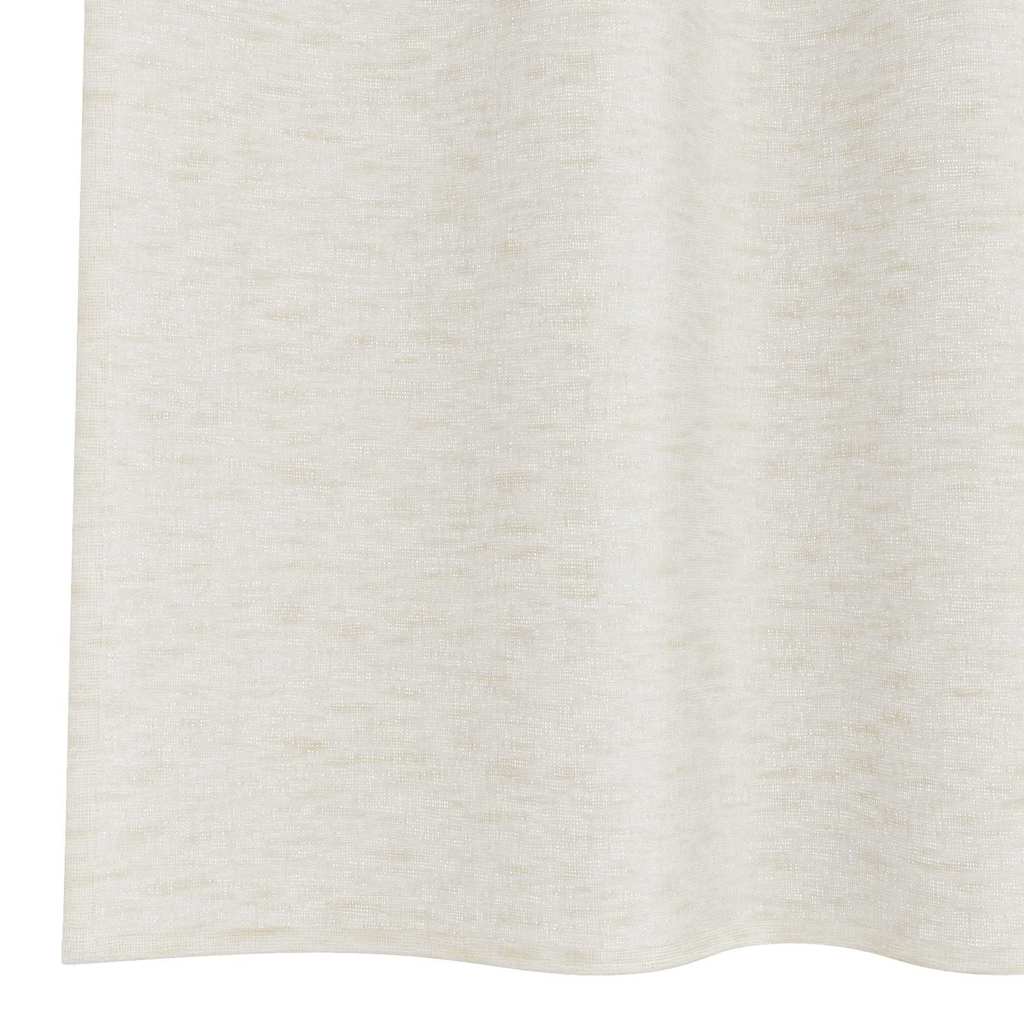 Voile Curtain with Curtains 2 pcs Cream 260 x 140 cm Polyester