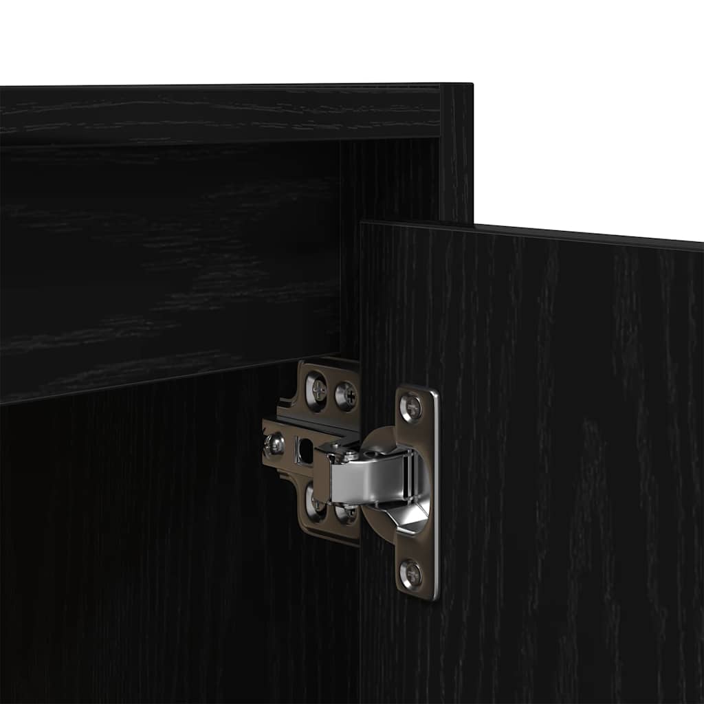 Wall-Mounted Bedside Cabinets 2 pcs Black 38x34x40 cm