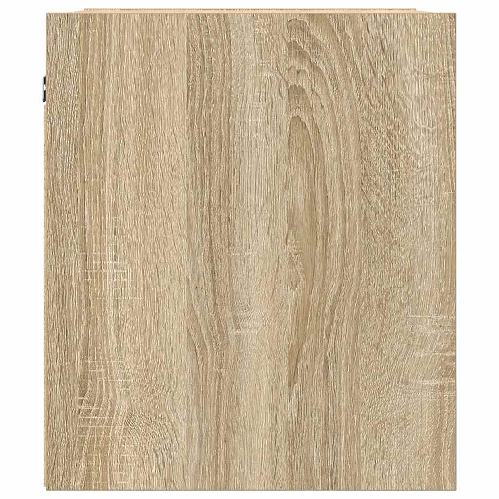 vidaXL Wall-Mounted Bedside Cabinets 2 pcs Sonoma Oak 38x34x40 cm