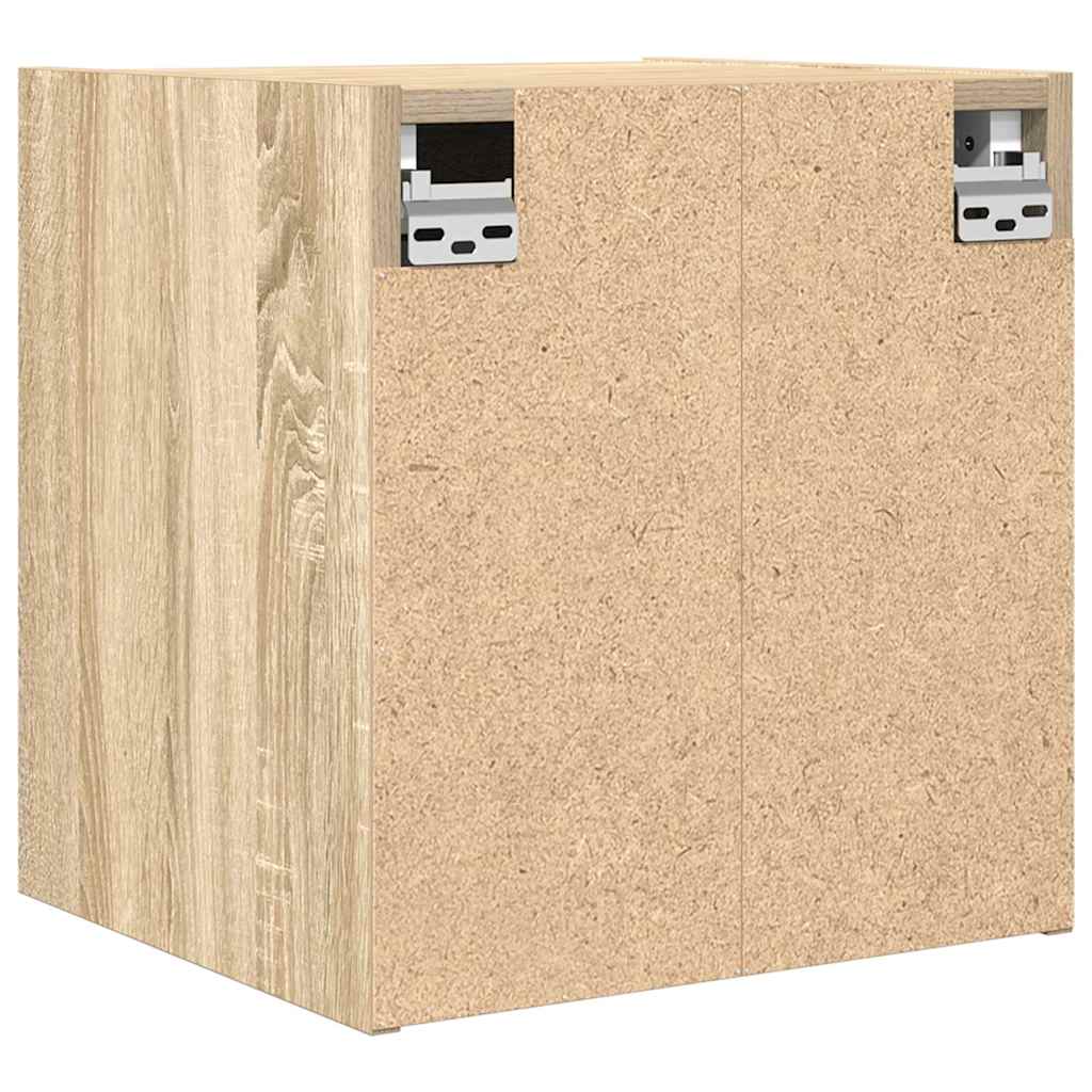 vidaXL Wall-Mounted Bedside Cabinets 2 pcs Sonoma Oak 38x34x40 cm