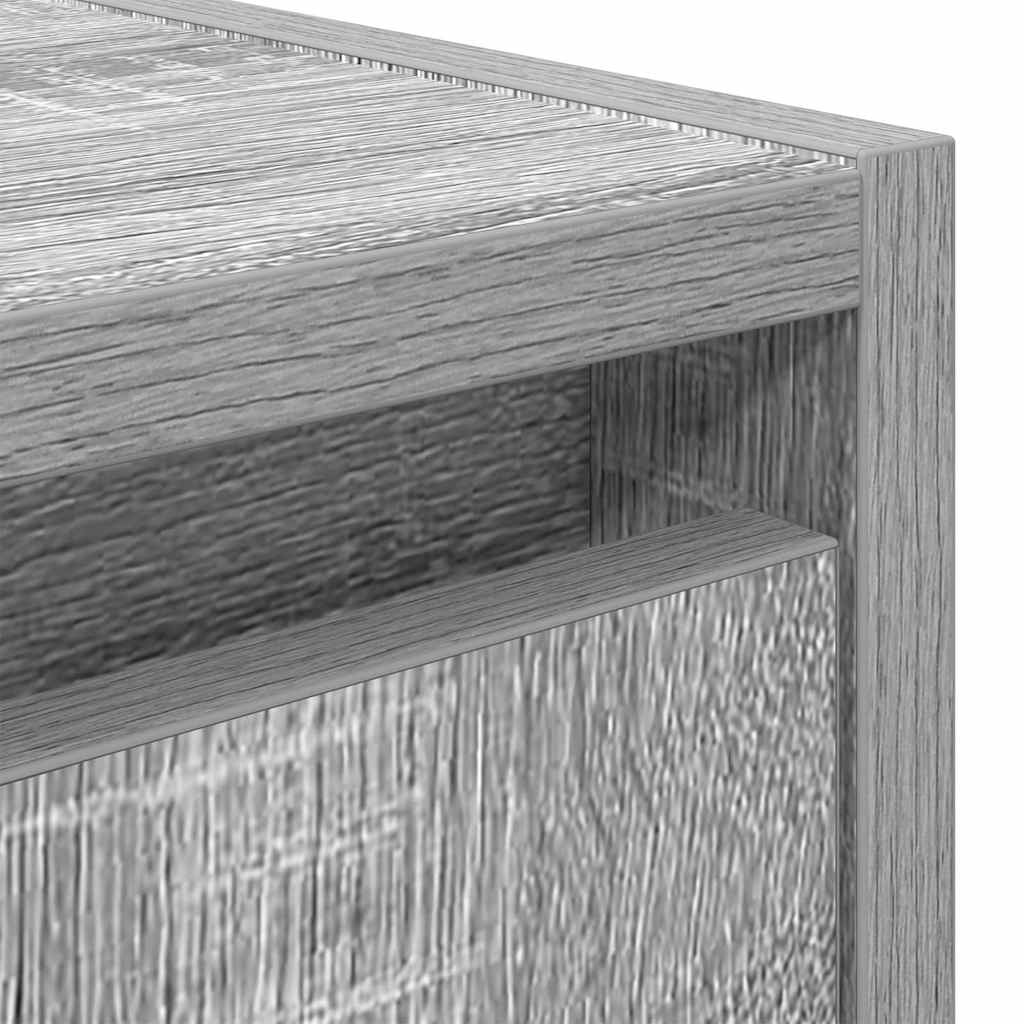 vidaXL Wall-Mounted Bedside Cabinet Grey Sonoma 38x34x40 cm