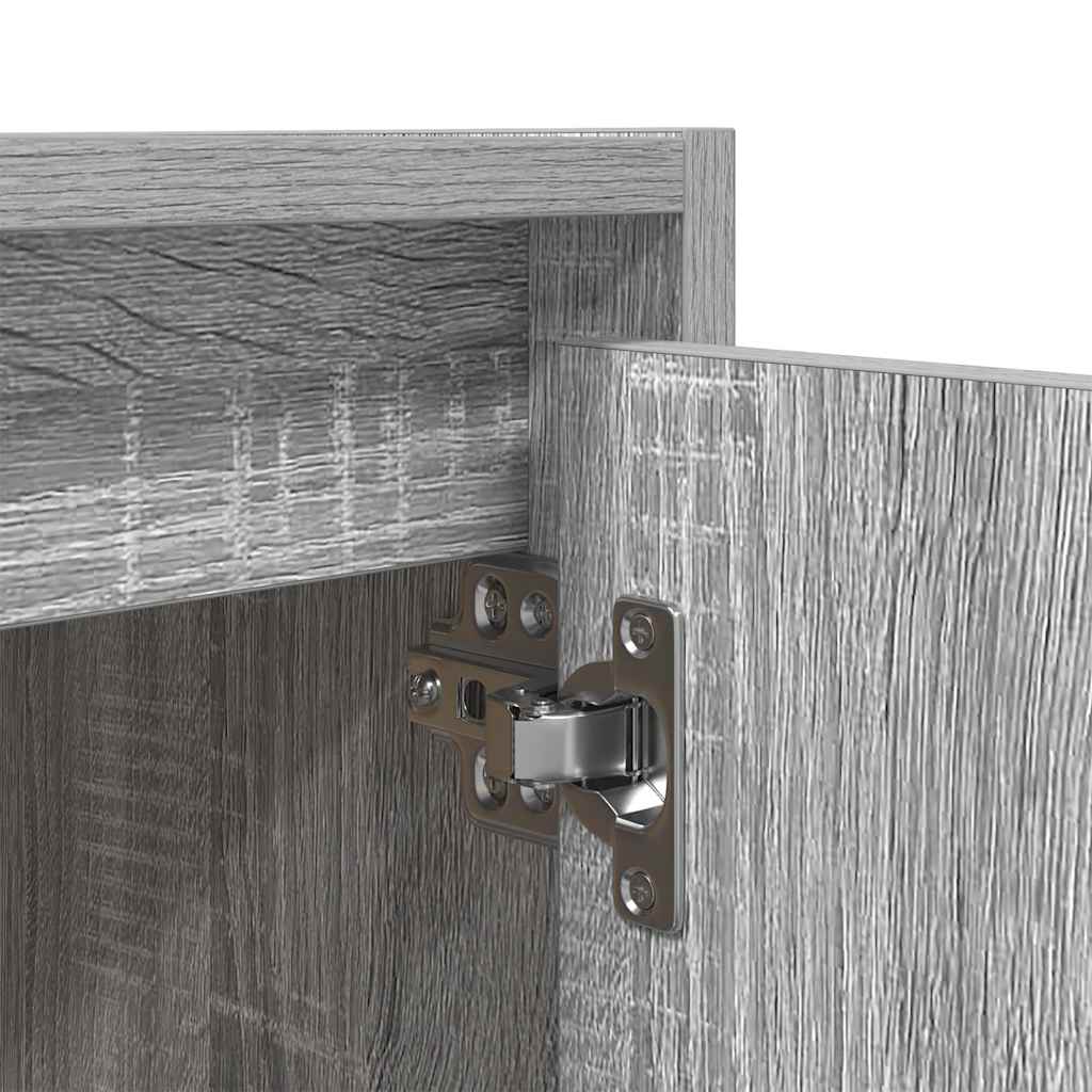 Wall-Mounted Bedside Cabinets 2 pcs Grey Sonoma 38x34x40 cm