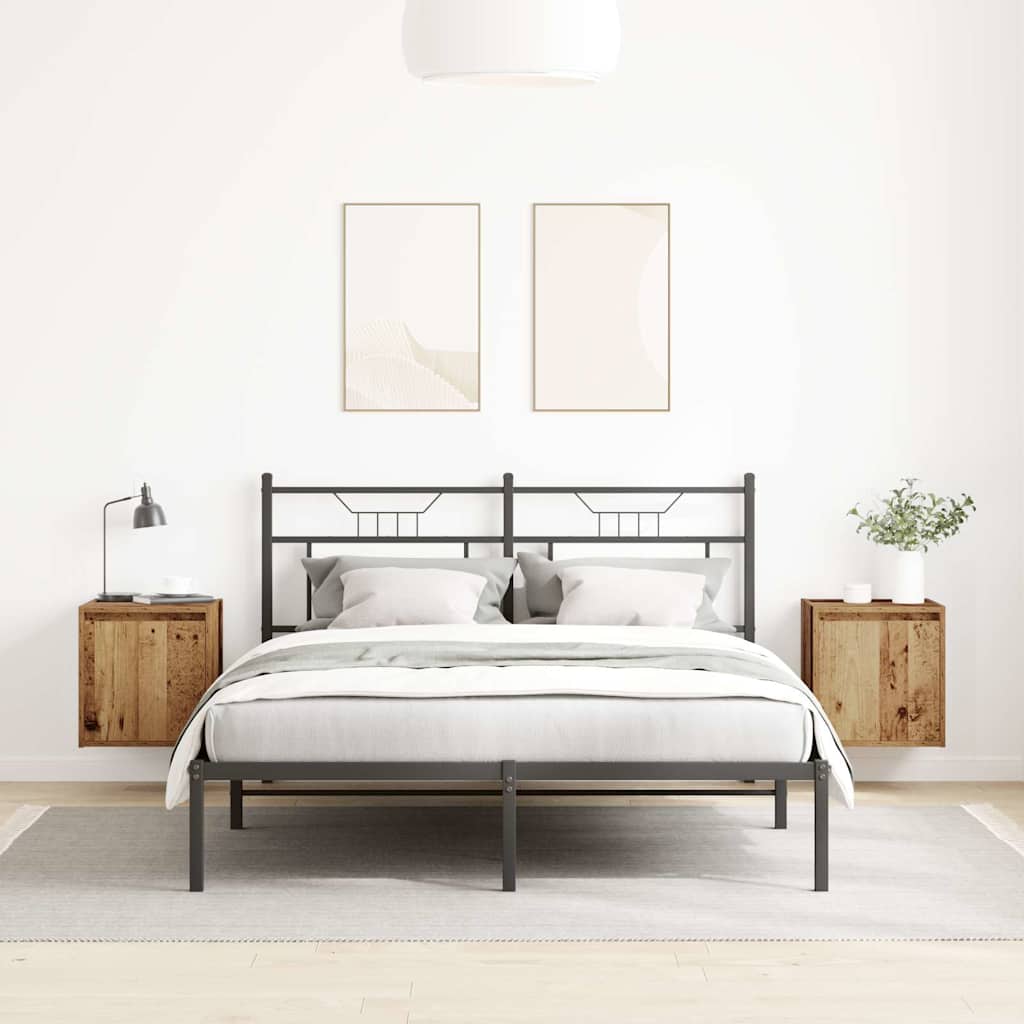 Wall-Mounted Bedside Cabinets 2 pcs Old Wood 38x34x40 cm