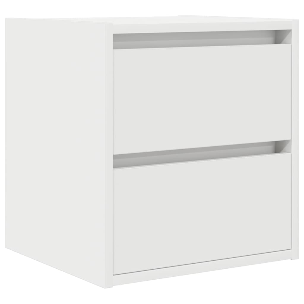 vidaXL Wall-mounted Bedside Cabinet White 38x34x40 cm