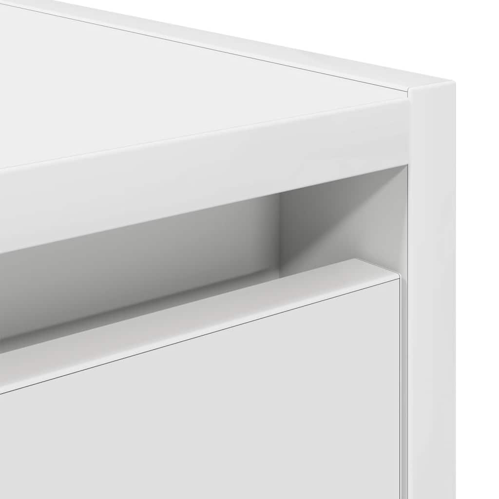 vidaXL Wall-mounted Bedside Cabinet White 38x34x40 cm