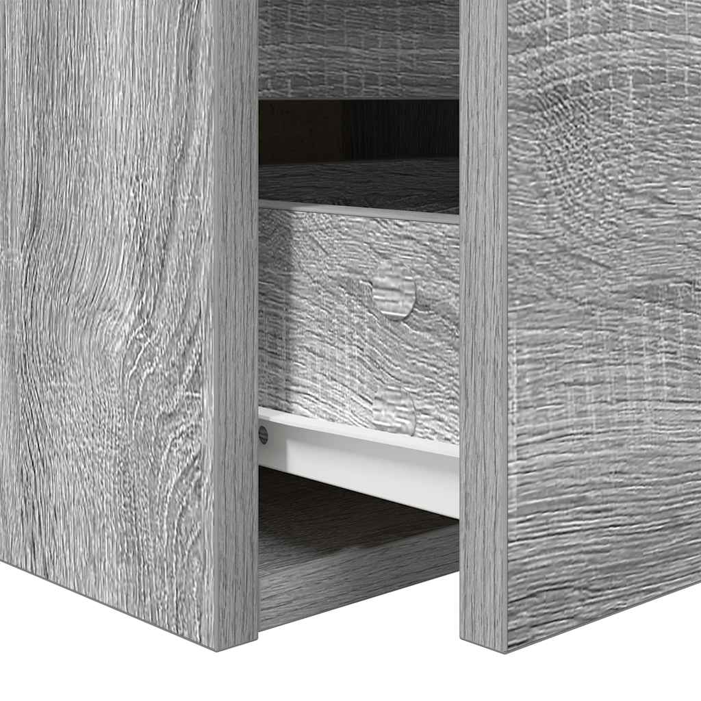 vidaXL Wall-mounted Bedside Cabinets 2 pcs Grey Sonoma 38x34x40 cm
