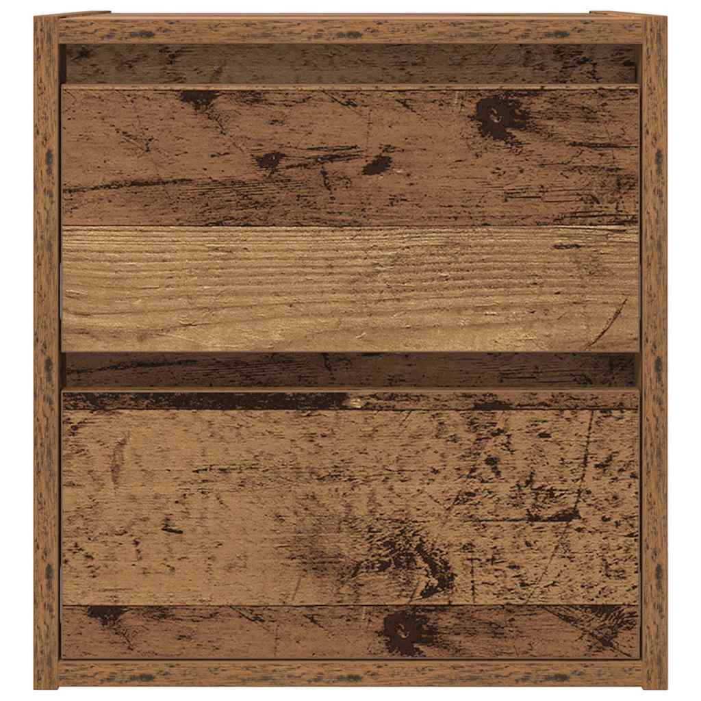 Wall-mounted Bedside Cabinets 2 pcs Old Wood 38x34x40 cm