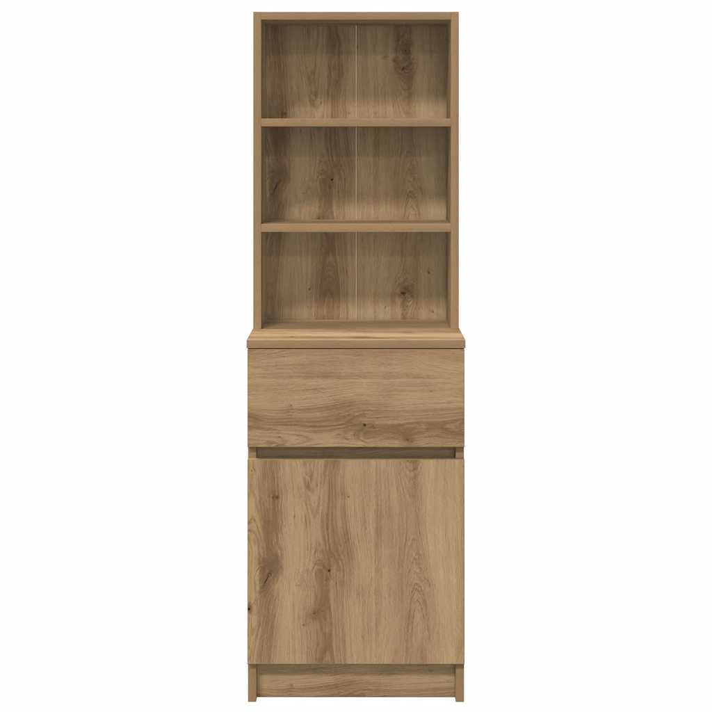 Bedside Cabinet Artisan Oak 39x35x125 cm Engineered Wood