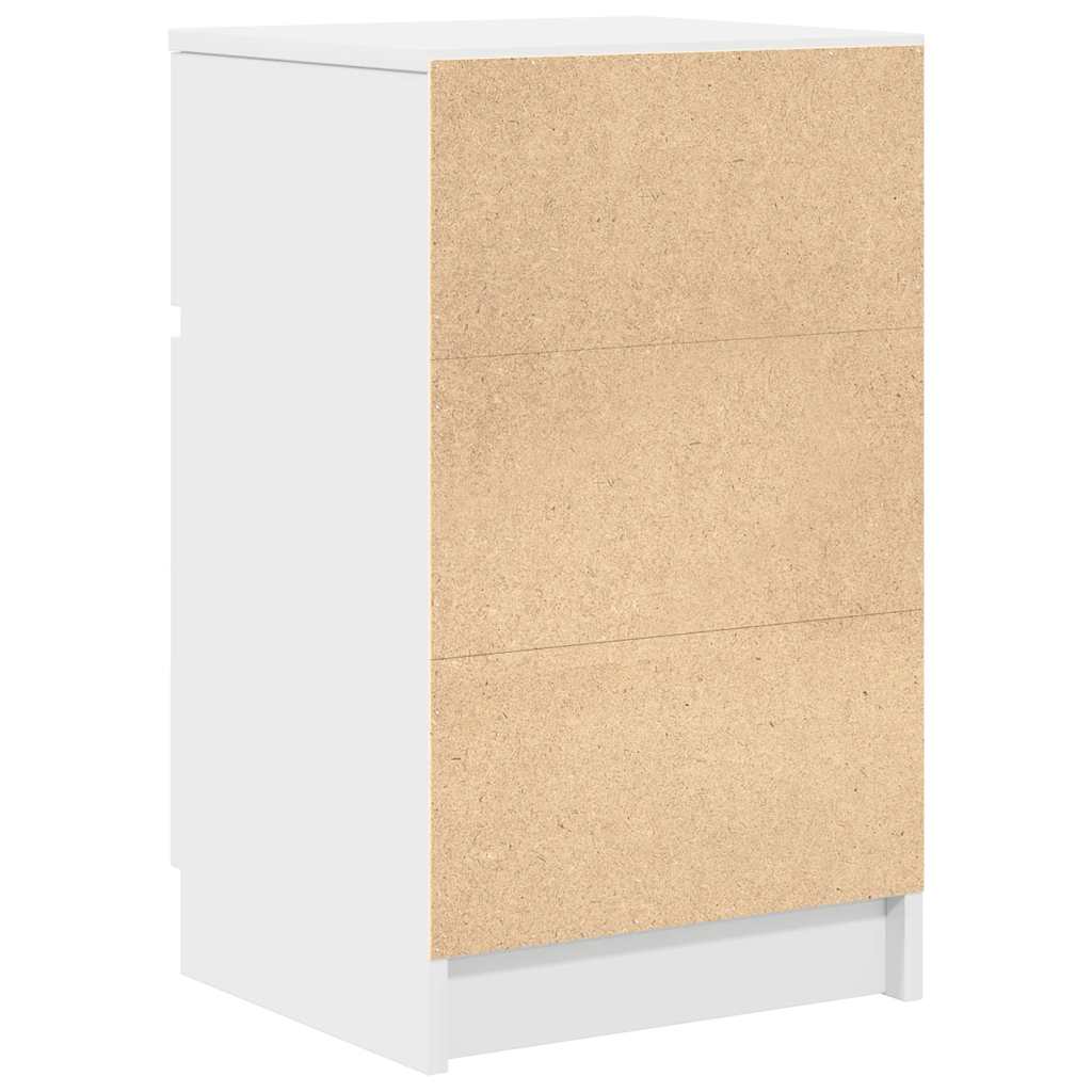 Bedside Cabinets 2 pcs White 39x35x65 cm Engineered Wood