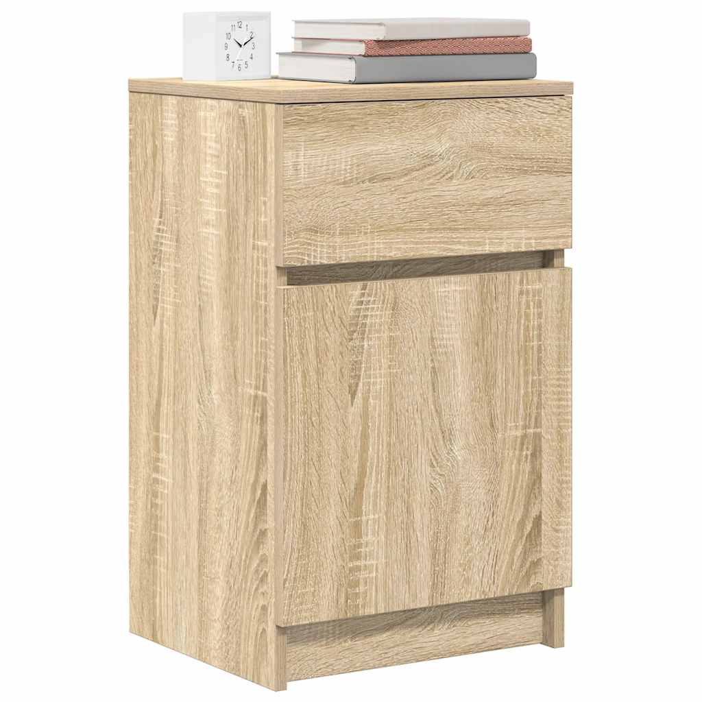 Bedside Cabinet Sonoma Oak 39x35x65 cm Engineered Wood