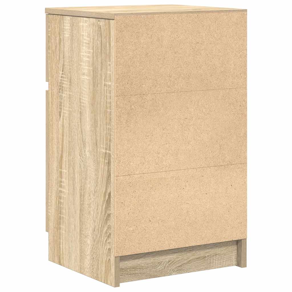 Bedside Cabinets 2 pcs Sonoma Oak 39x35x65 cm Engineered Wood