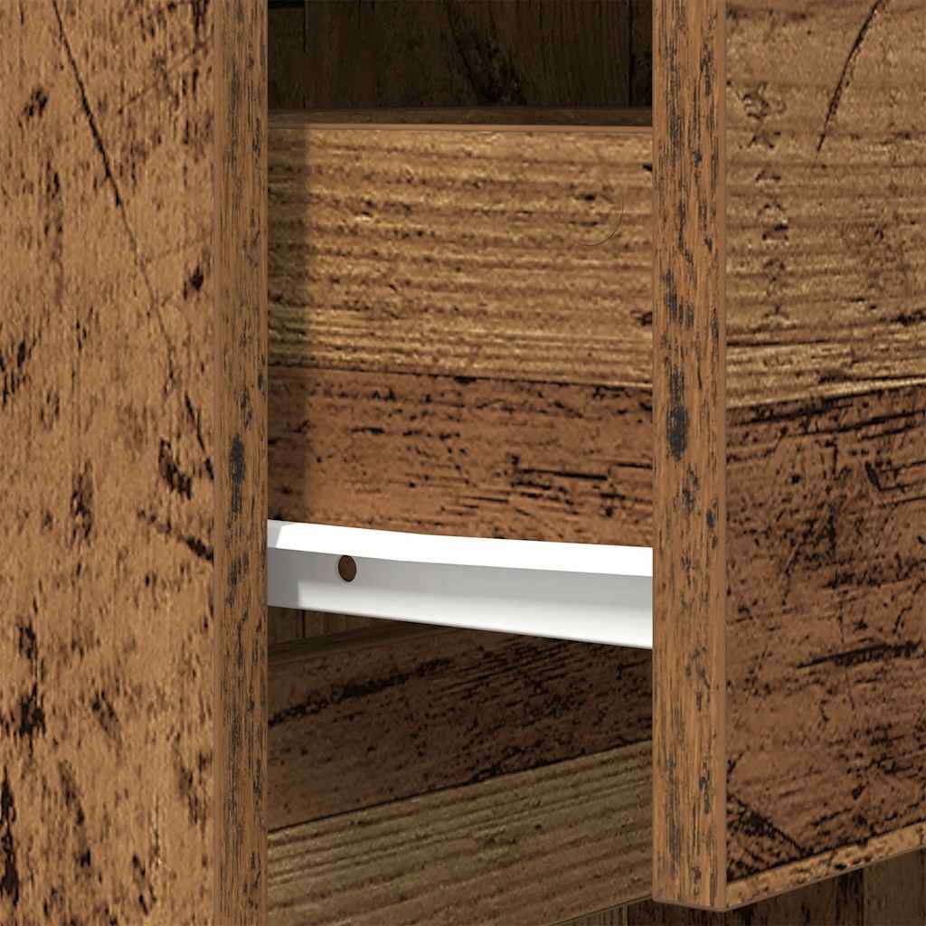 Bedside Cabinet Old Wood 39x35x65 cm Engineered Wood