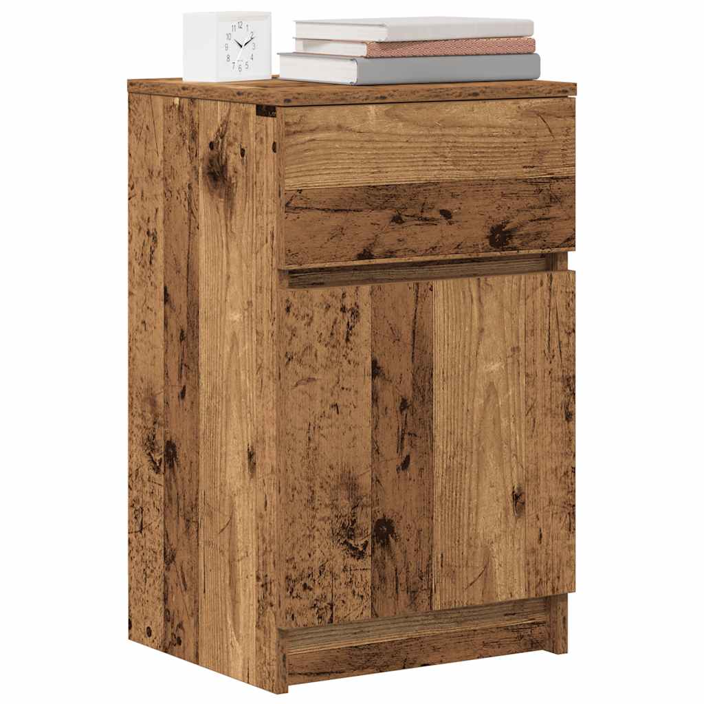 Bedside Cabinet Old Wood 39x35x65 cm Engineered Wood