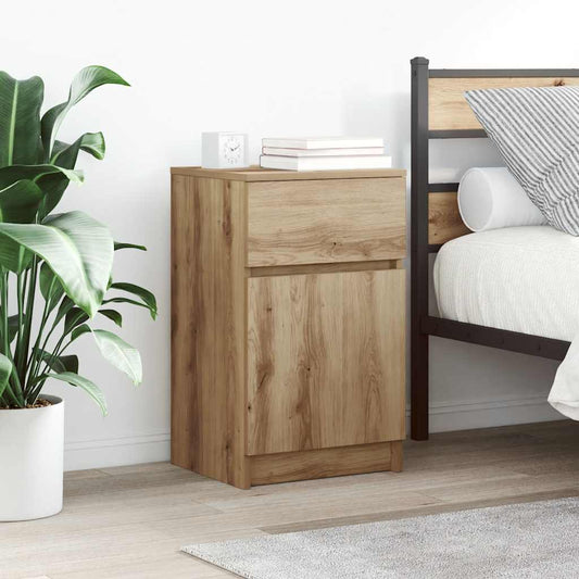 vidaXL Bedside Cabinets 2 pcs Artisan Oak 39x35x65 cm Engineered Wood