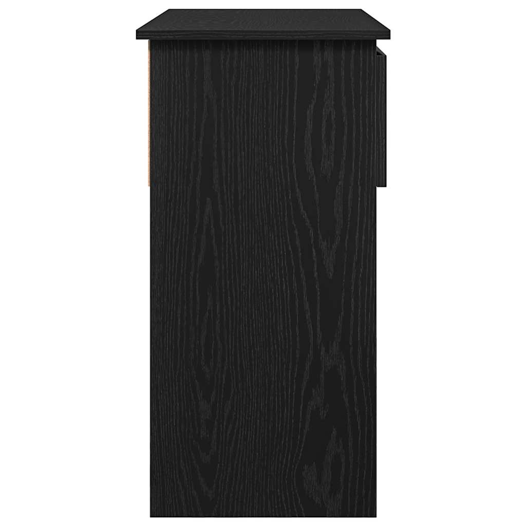 Console Table with Drawers Black 85.5x38.5x74.5 cm