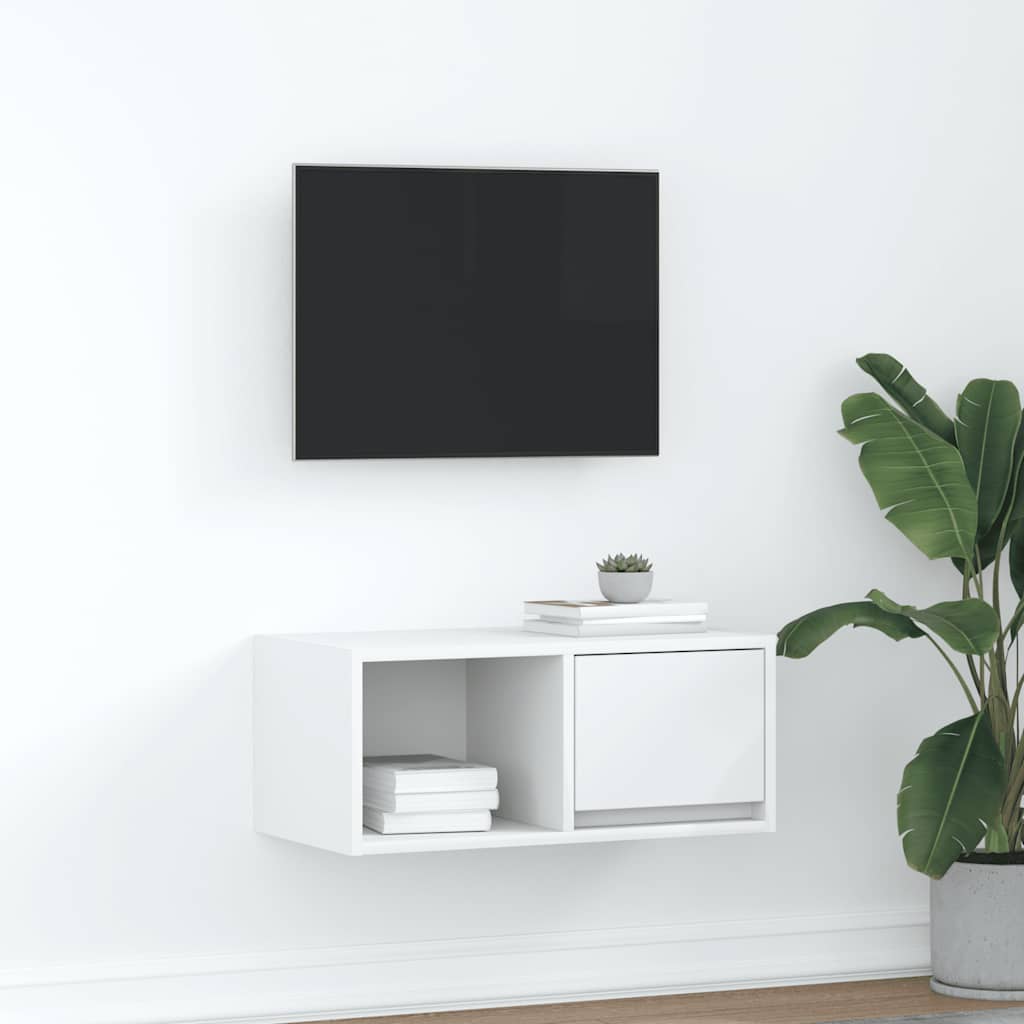 TV Cabinet White 60x31x25,5 cm Engineered Wood