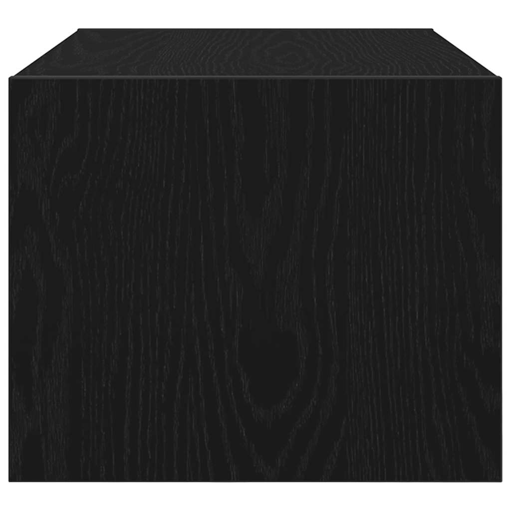 TV Cabinet Black Oak 60x31x25,5 cm Engineered Wood