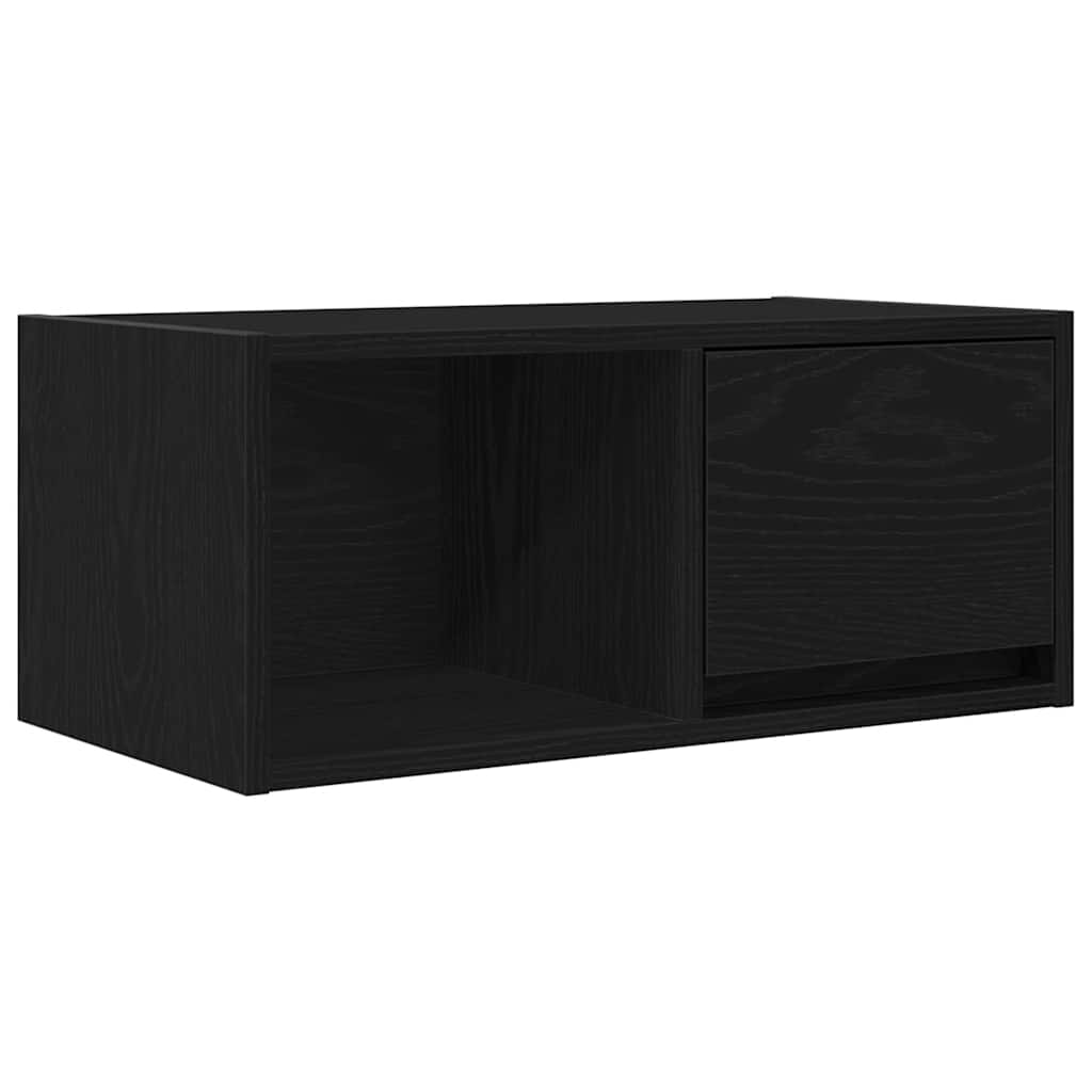 TV Cabinets 2 pcs Black Oak 60x31x25,5 cm Engineered Wood
