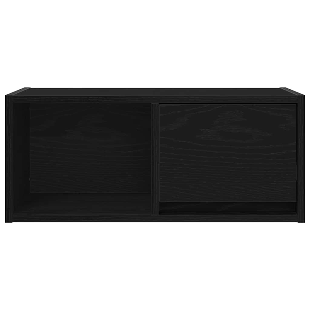 TV Cabinets 2 pcs Black Oak 60x31x25,5 cm Engineered Wood