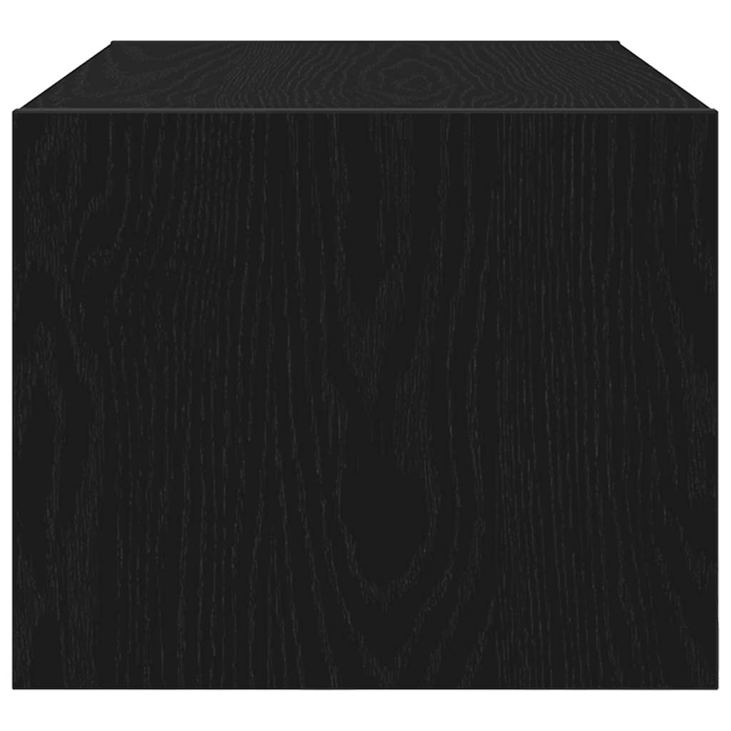 TV Cabinets 2 pcs Black Oak 60x31x25,5 cm Engineered Wood