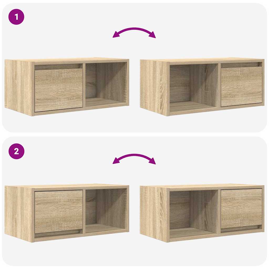 TV Cabinet Sonoma Oak 60x31x25,5 cm Engineered Wood