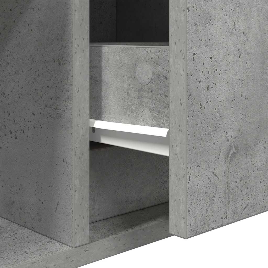TV Cabinet Concrete Grey 60x31x25,5 cm Engineered Wood