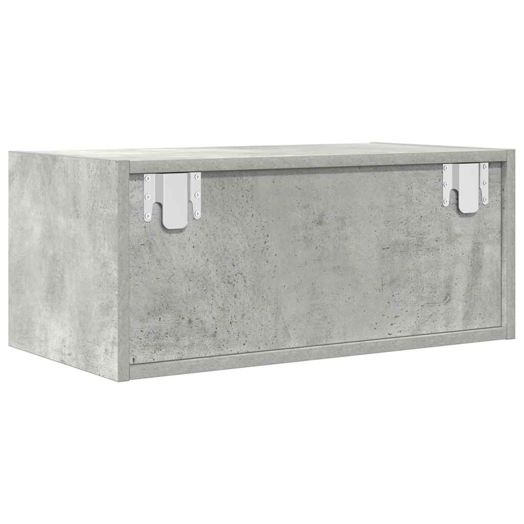 TV Cabinets 2 pcs Concrete Grey 60x31x25,5 cm Engineered Wood