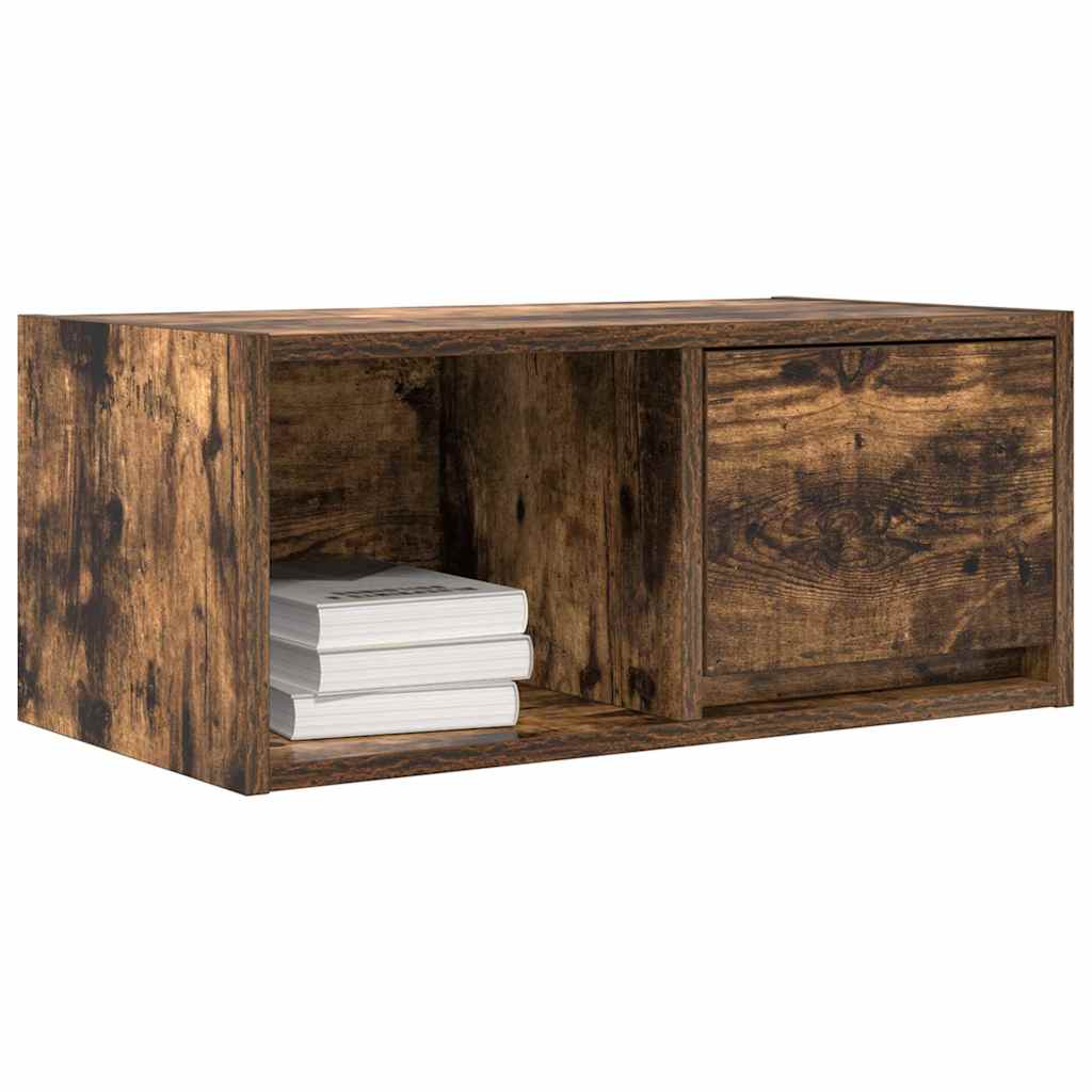 TV Cabinet Smoked Oak 60x31x25,5 cm Engineered Wood