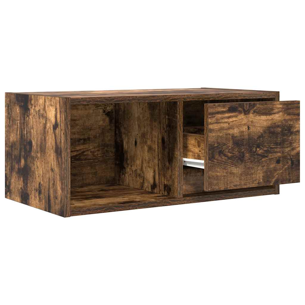 TV Cabinet Smoked Oak 60x31x25,5 cm Engineered Wood