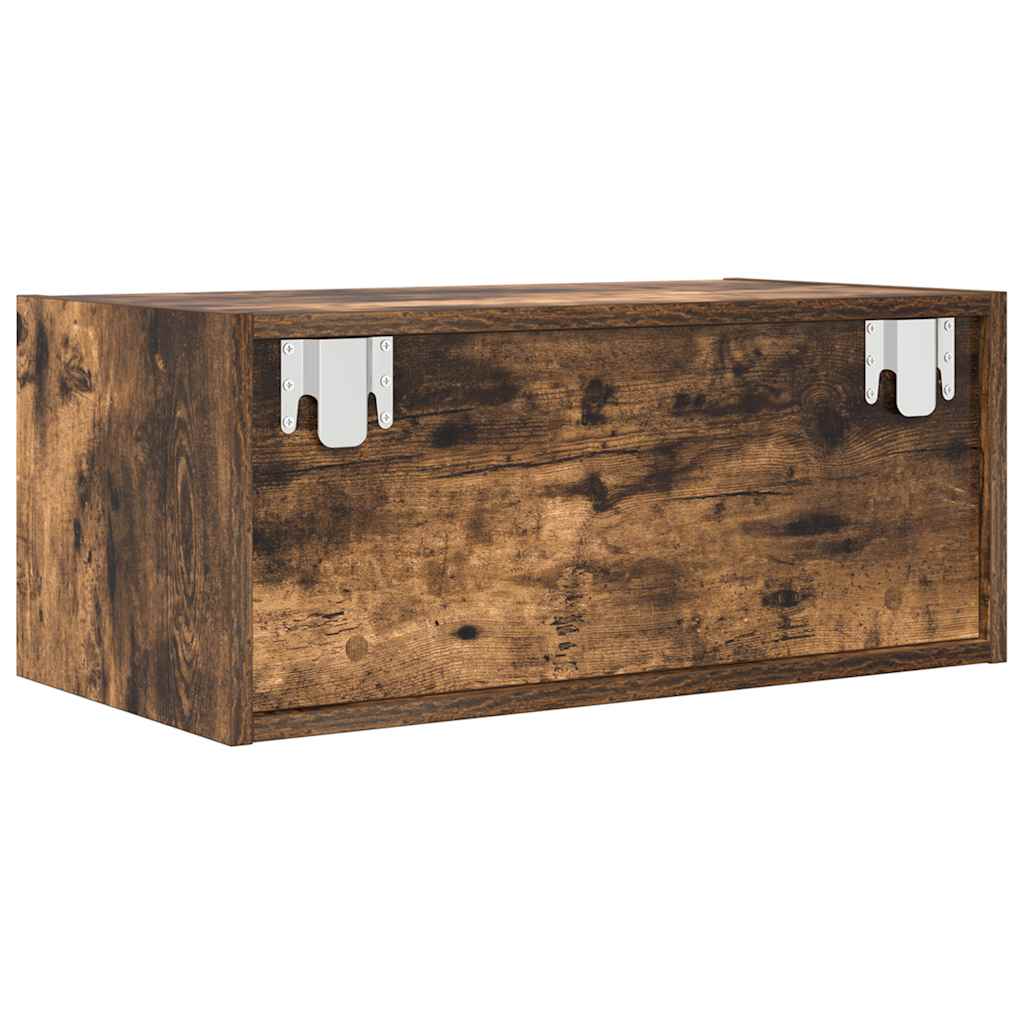 TV Cabinet Smoked Oak 60x31x25,5 cm Engineered Wood