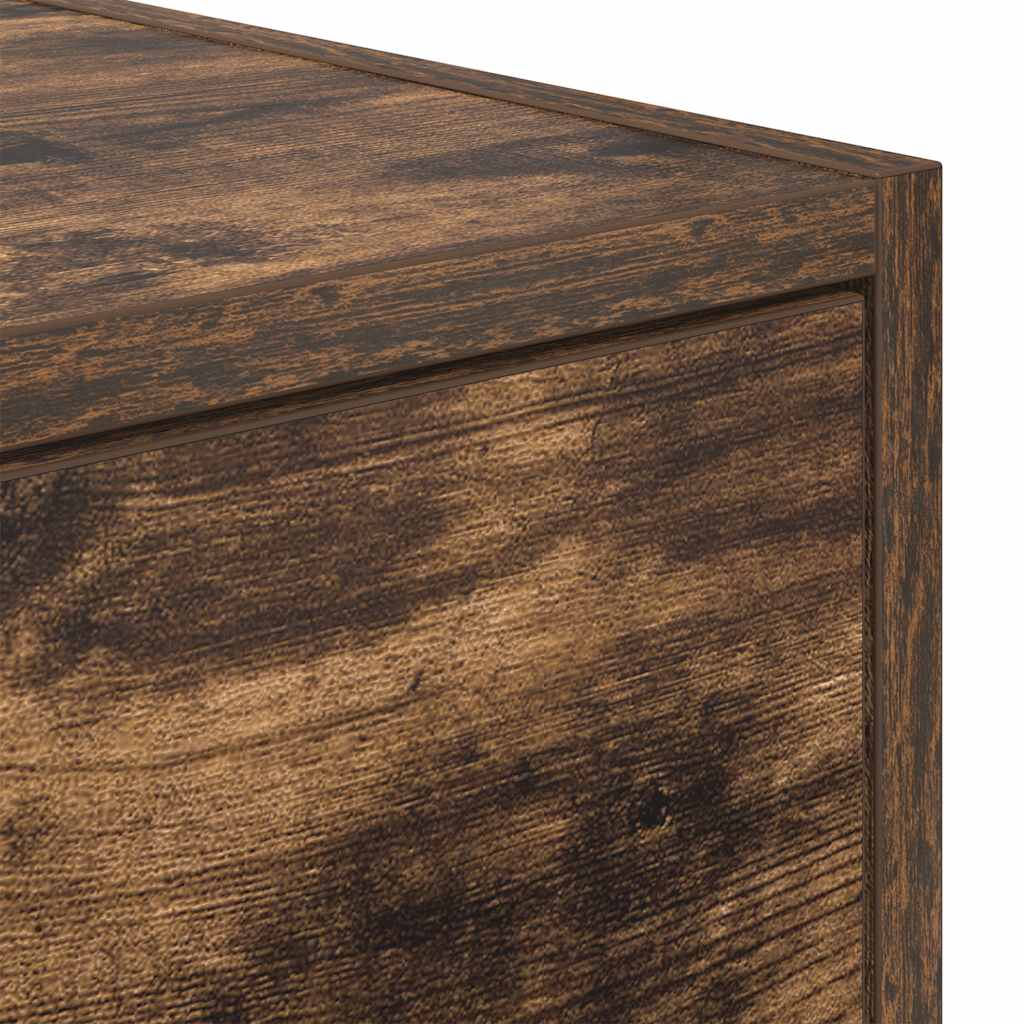 TV Cabinet Smoked Oak 60x31x25,5 cm Engineered Wood