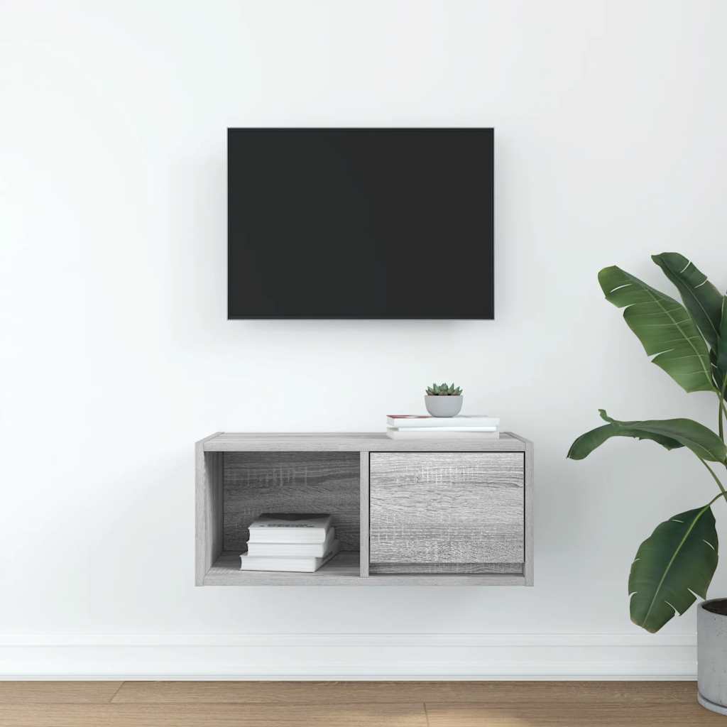 TV Cabinet Grey Sonoma 60x31x25,5 cm Engineered Wood