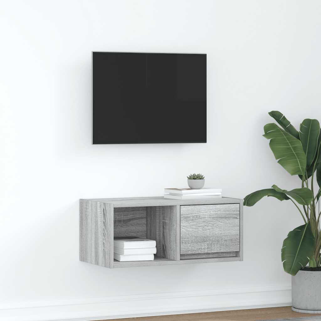 TV Cabinet Grey Sonoma 60x31x25,5 cm Engineered Wood