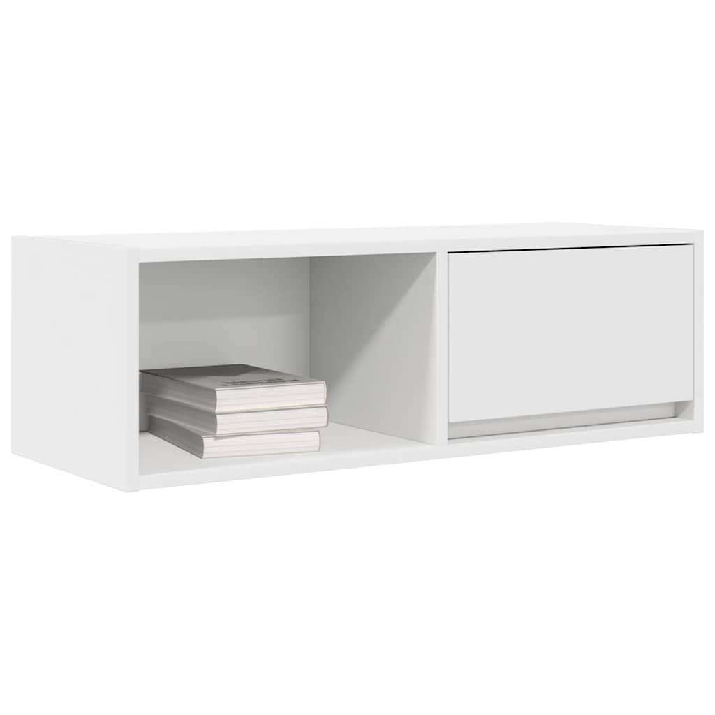 TV Cabinet White 80x31x25,5 cm Engineered Wood