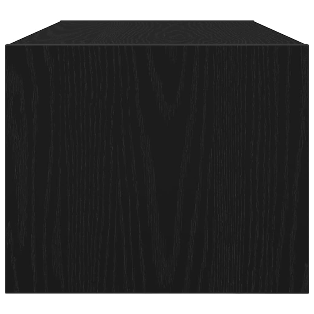 TV Cabinets 2 pcs Black Oak 80x31x25,5 cm Engineered Wood