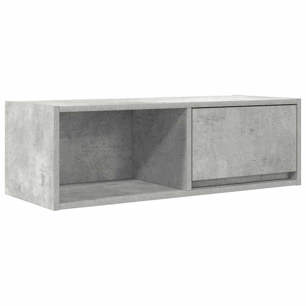 TV Cabinet Concrete Grey 80x31x25,5 cm Engineered Wood