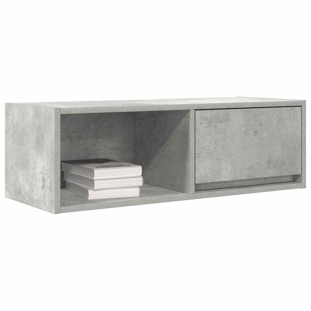 TV Cabinet Concrete Grey 80x31x25,5 cm Engineered Wood