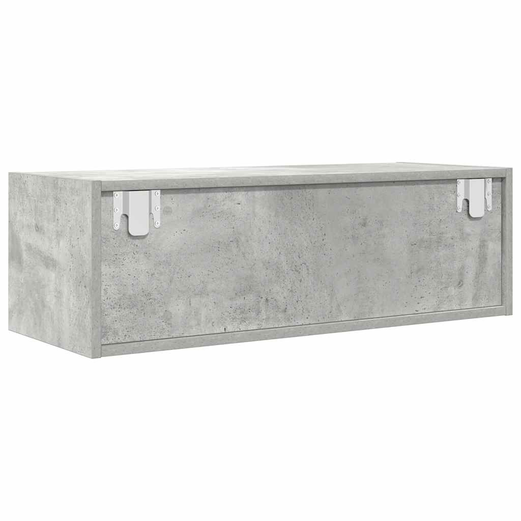 TV Cabinet Concrete Grey 80x31x25,5 cm Engineered Wood
