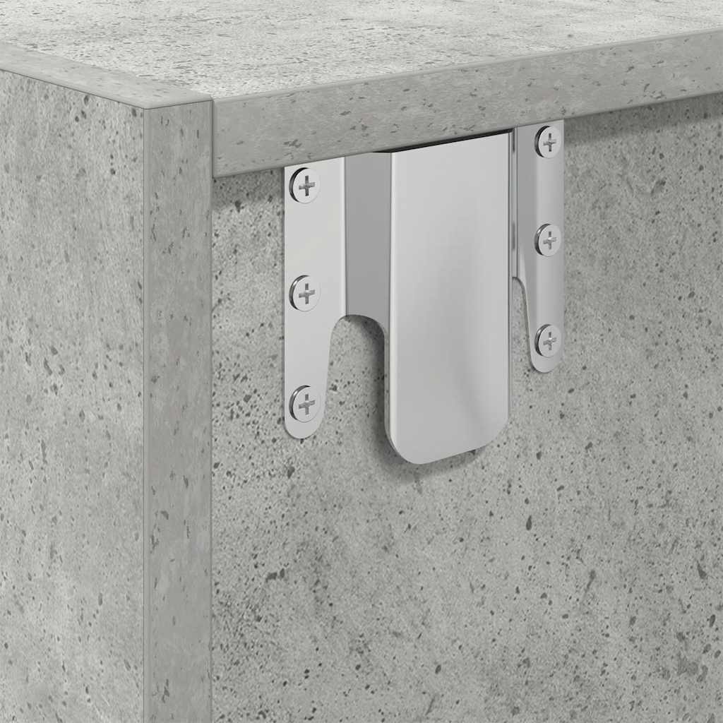 TV Cabinet Concrete Grey 80x31x25,5 cm Engineered Wood