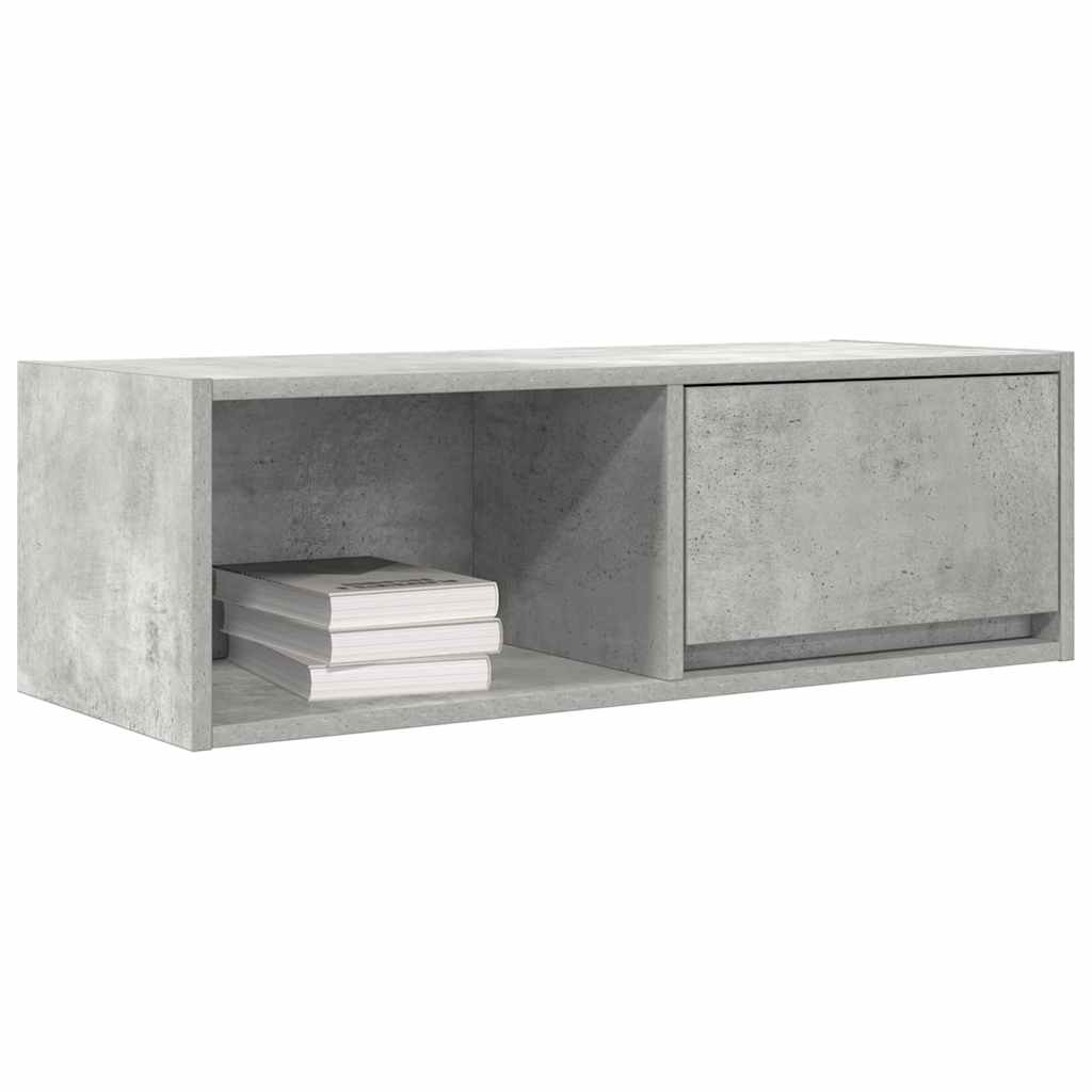 TV Cabinets 2 pcs Concrete Grey 80x31x25.5 cm Engineered Wood