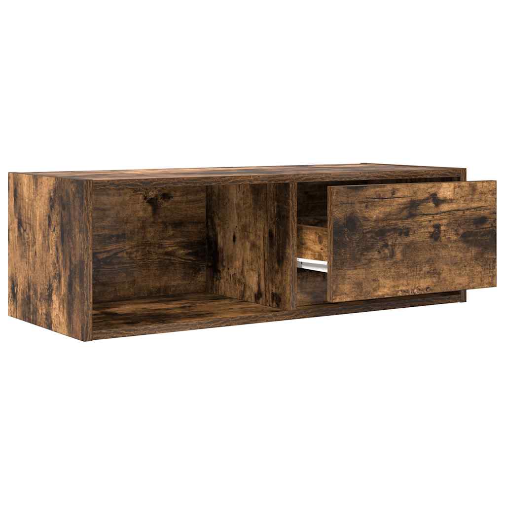 TV Cabinet Smoked Oak 80x31x25,5 cm Engineered Wood