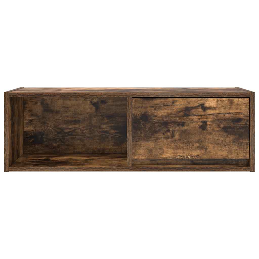 TV Cabinet Smoked Oak 80x31x25,5 cm Engineered Wood