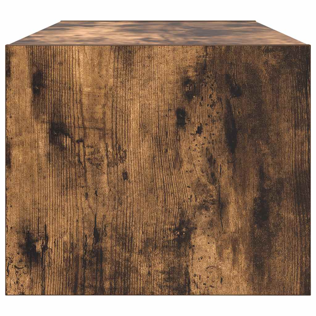 TV Cabinet Smoked Oak 80x31x25,5 cm Engineered Wood