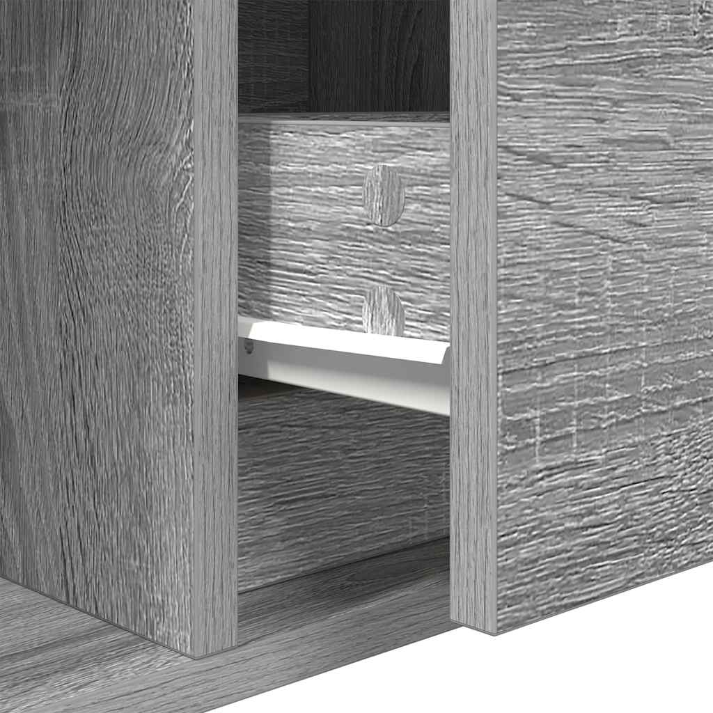 TV Cabinet Grey Sonoma 80x31x25,5 cm Engineered Wood