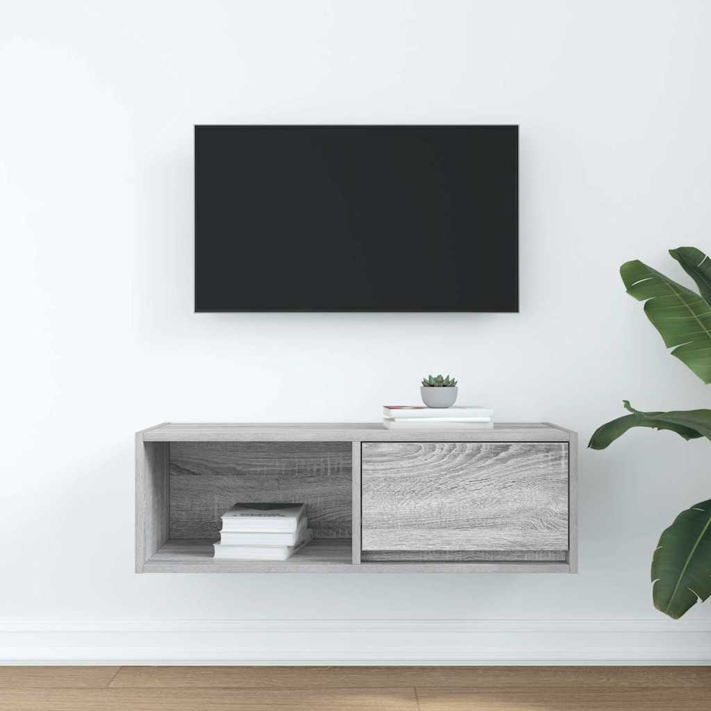 TV Cabinet Grey Sonoma 80x31x25,5 cm Engineered Wood