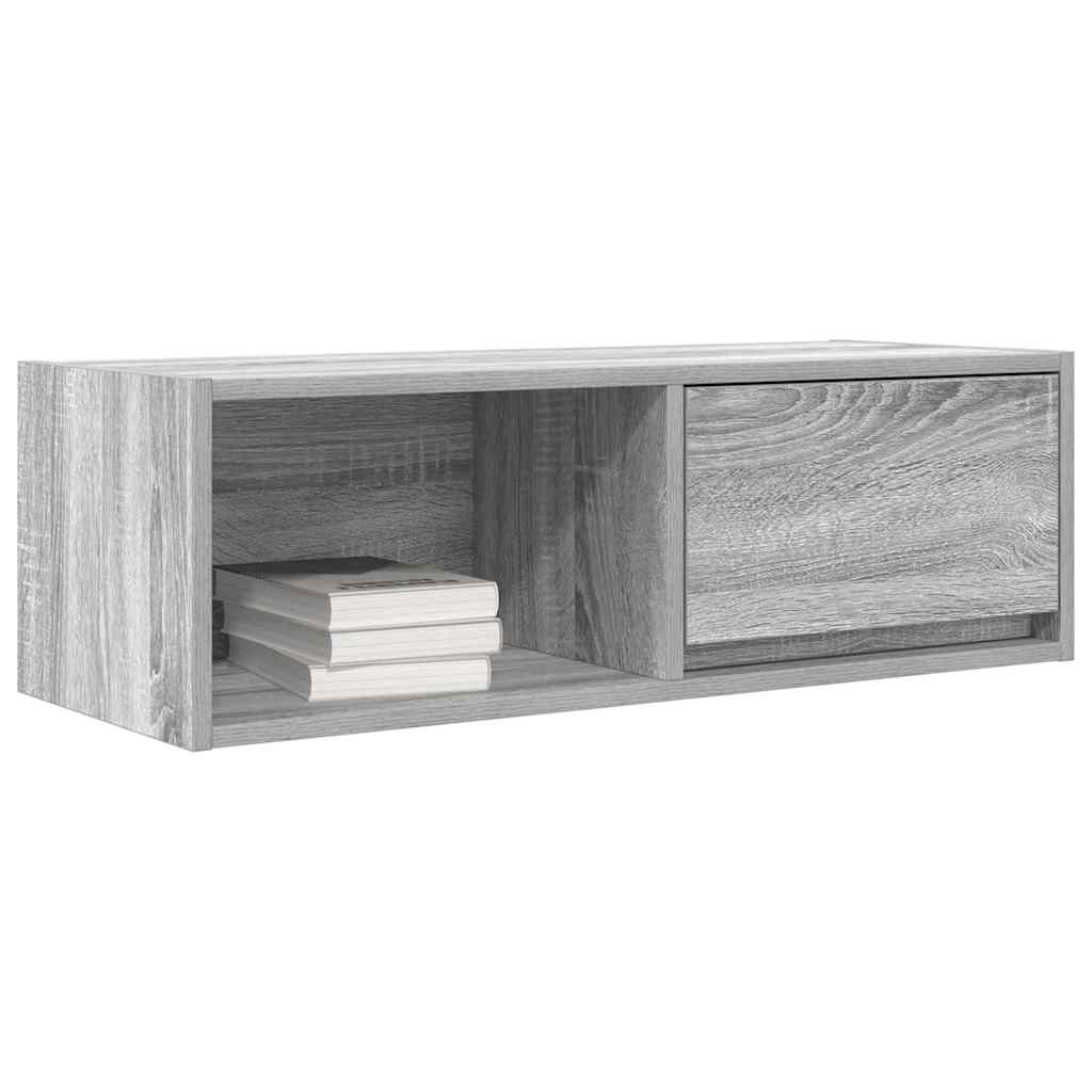 TV Cabinet Grey Sonoma 80x31x25,5 cm Engineered Wood