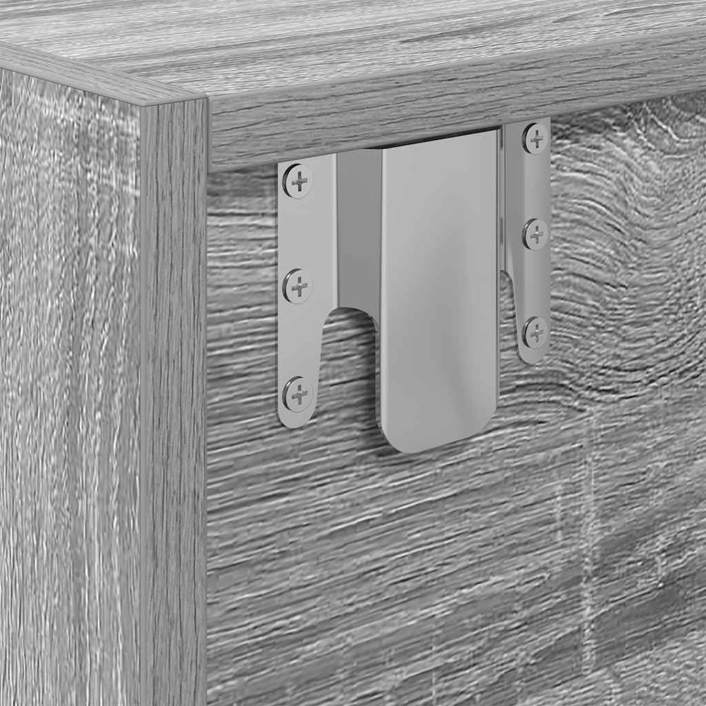 TV Cabinet Grey Sonoma 80x31x25,5 cm Engineered Wood