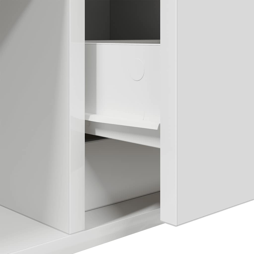 TV Cabinets 2 pcs White 100x31x25,5 cm Engineered Wood
