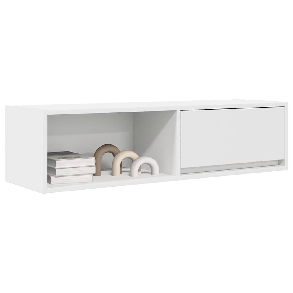 TV Cabinets 2 pcs White 100x31x25,5 cm Engineered Wood
