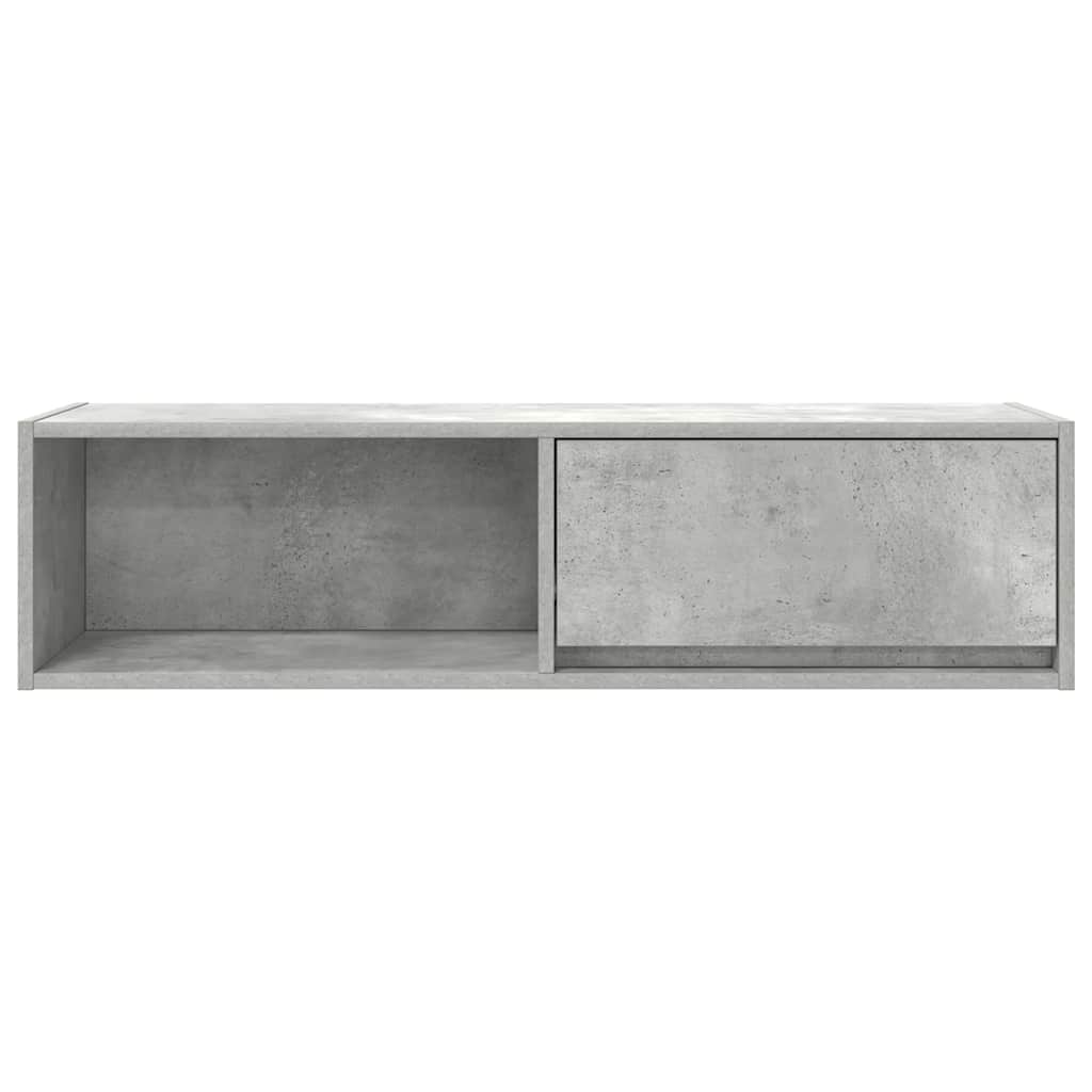 TV Cabinet Concrete Grey 100x31x25,5 cm Engineered Wood